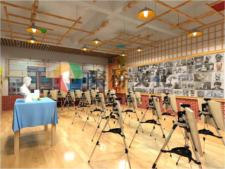 学校美术功能室文化建设