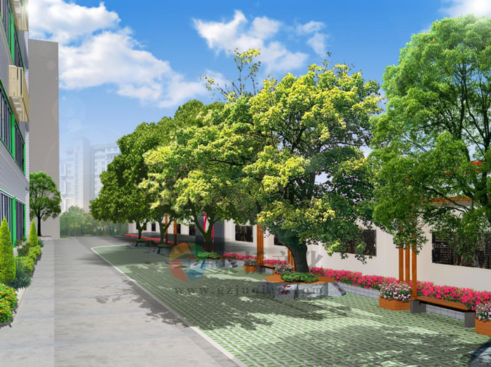 校园文化长廊与景观文化建设