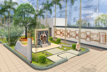 韶关风采实验学校师苑景观文化建设